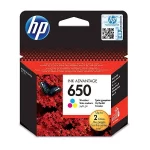 HP 650 RENKLİ MÜREKKEP KARTUŞU (CZ102AE)