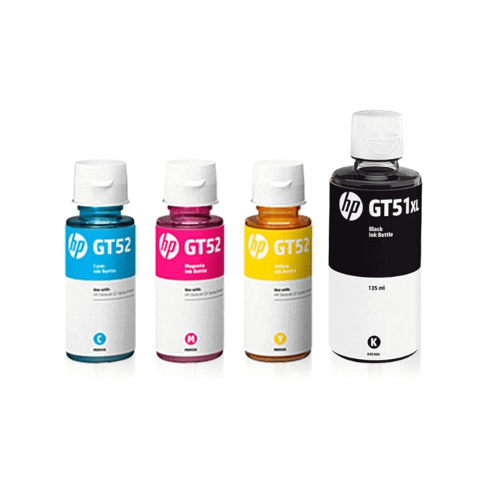 HP GT51-52 4 RENK ORJİNAL MÜREKKEP SETİ (4 ADET) 4 X 70 ml