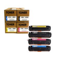 HP 201A (CMYK) Muadil Toner Seti Tüm Renkler