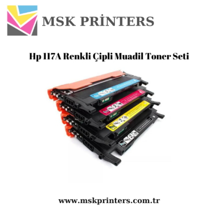 Hp 117A Renkli Çipli Muadil Toner Seti