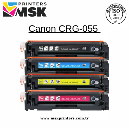 Canon CRG-055 Muadil Toner Seti Çipsiz