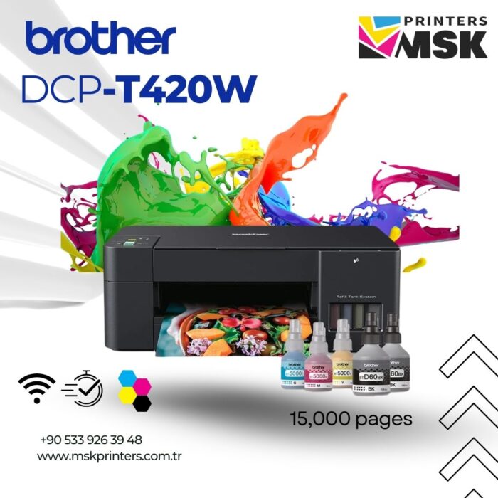 Brother DCP-T420W Mürekkep Tanklı Yazıcı