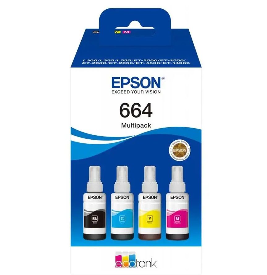Epson 664 Orjınal Mürekkep Seti (Tüm Renkler)