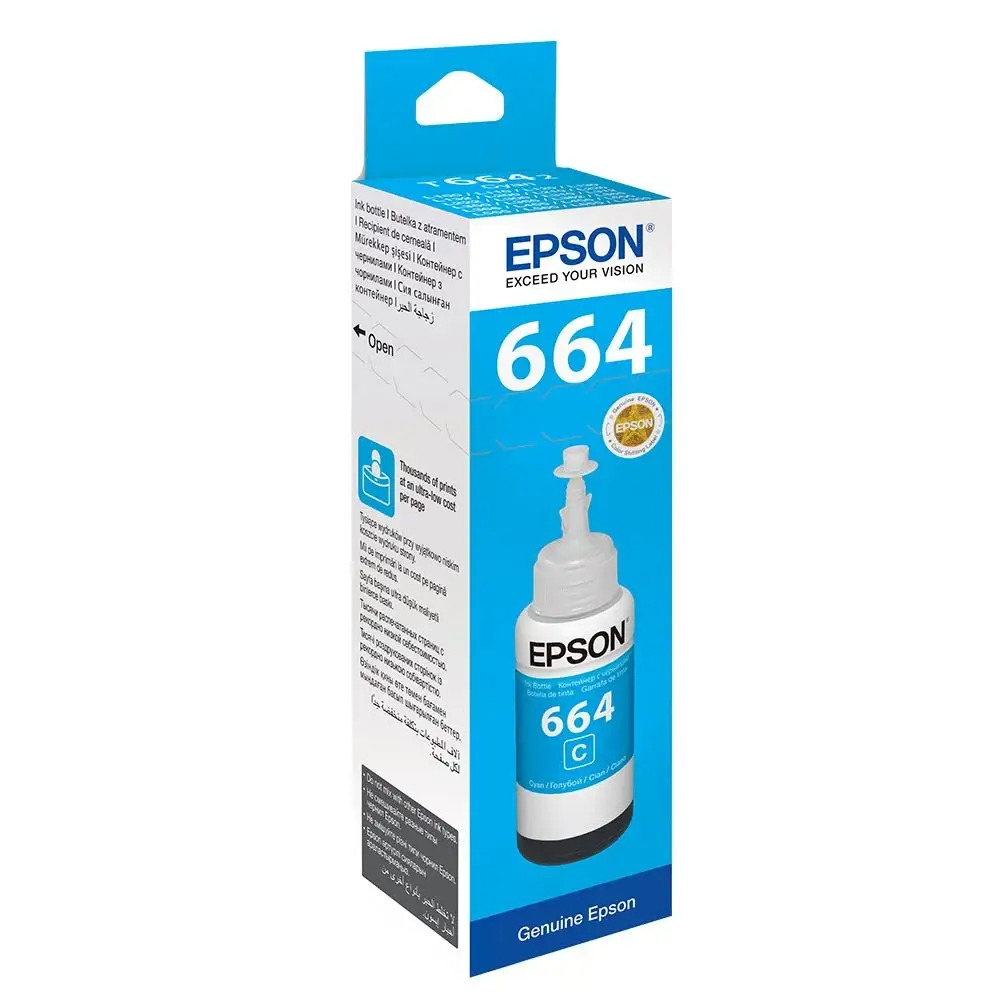 Epson 664 Orjınal Mavi Mürekkep