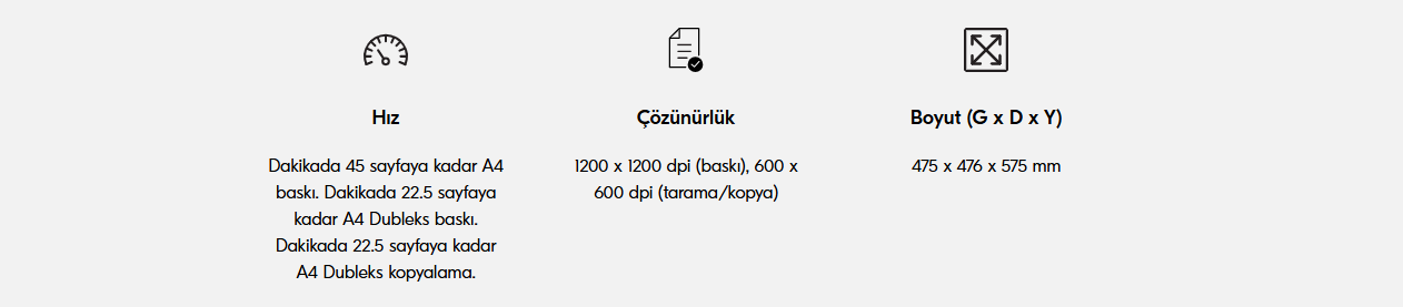 Kyocera Ecosys MA4500IX Mono Çok Fonksiyonlu Lazer yazıcı