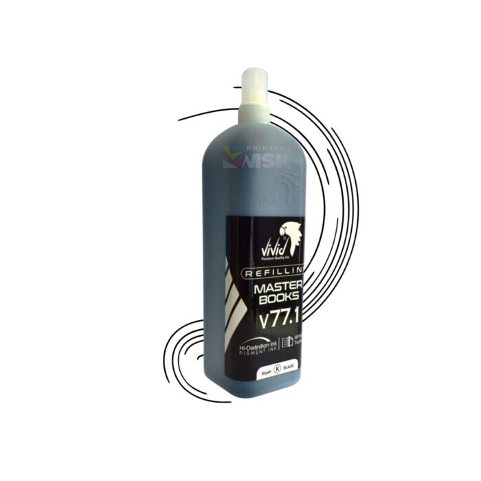 Hp Vivid V77.1 Pigment Siyah Mürekkep 1 Litre Msk Printers