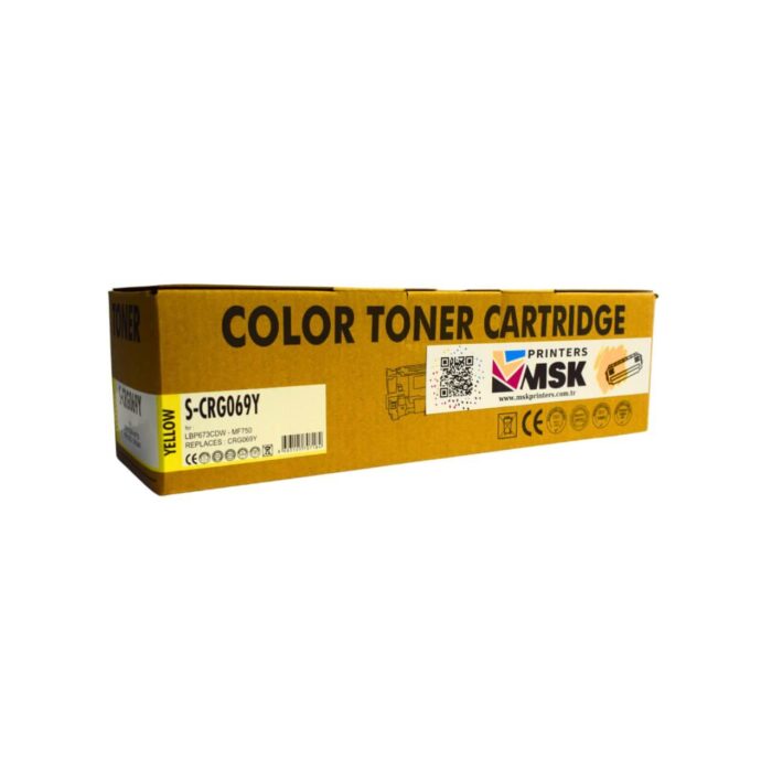Canon CRG-069 Uyumlu Sarı Toner (Çipsiz)