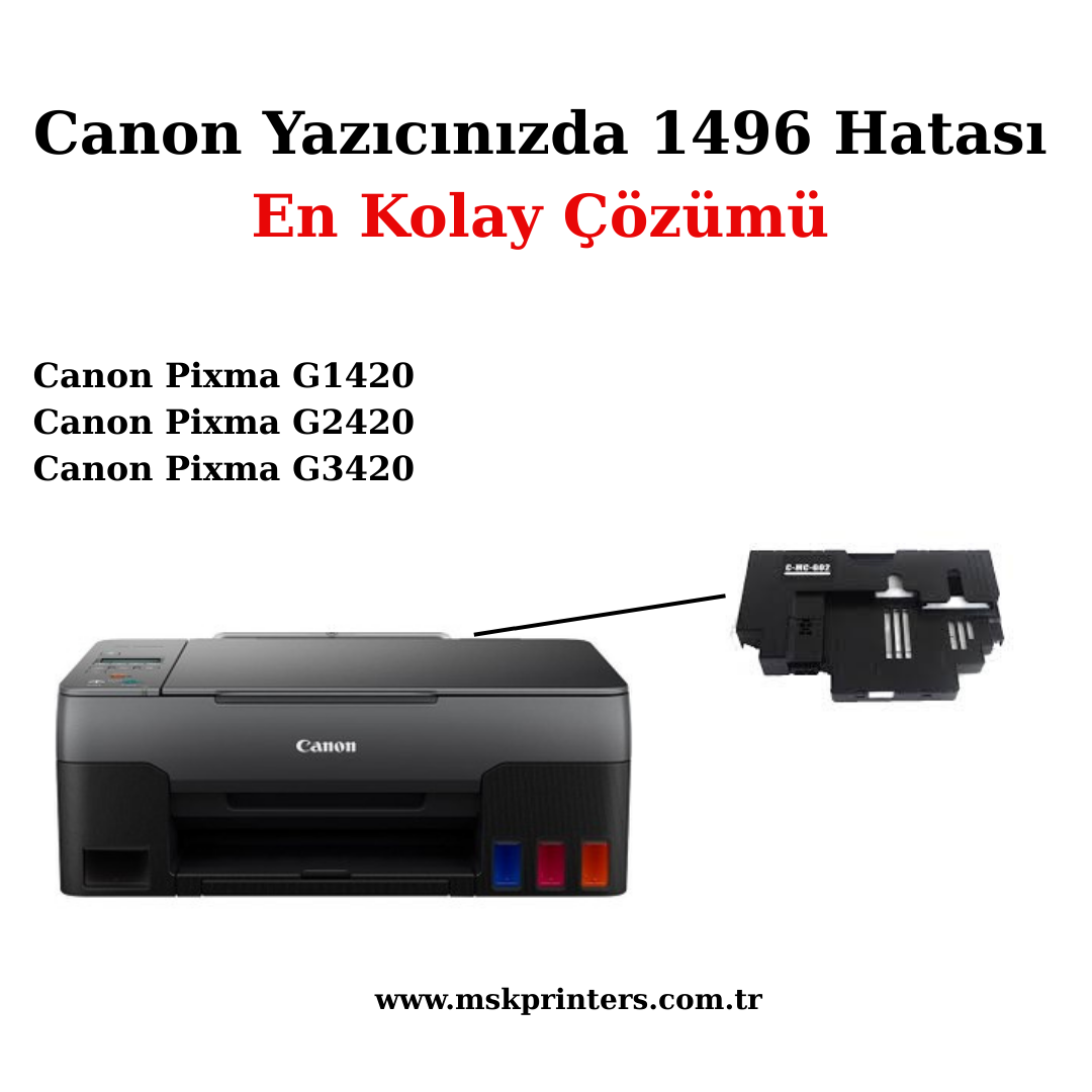 Canon Yazıcınızda 1496 Hatası mı Çıktı