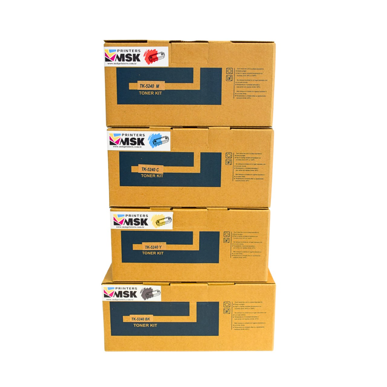 Kyocera Mita TK-5240 Uyumlu Toner Seti (Tüm Renkler)