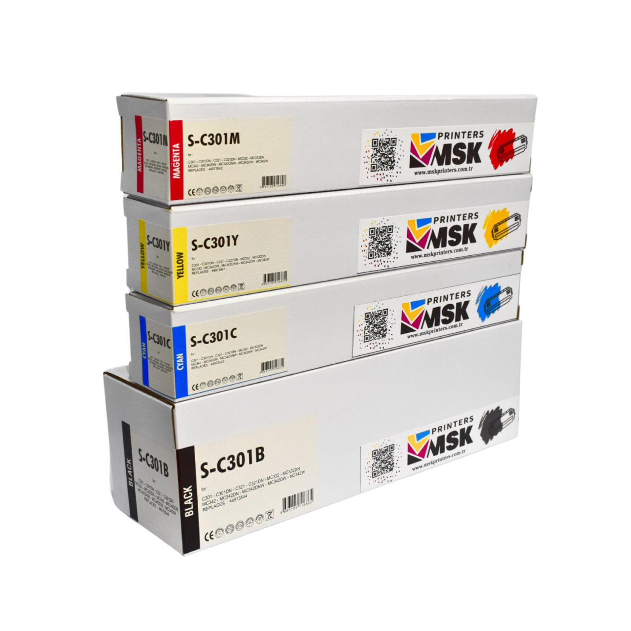 OKI C301321C321Mc342 Uyumlu Toner Seti
