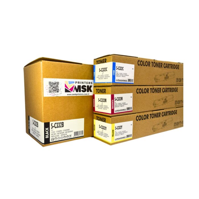 Oki C332MC363 Uyumlu Toner Seti (Tüm Renkler)