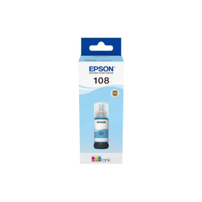 EPSON 108 Orjinal Açık Mavi Mürekkep
