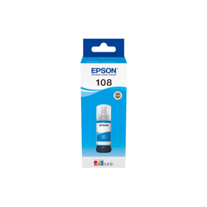 EPSON 108 Orjinal Mavi Mürekkep