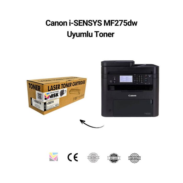 Canon i-SENSYS MF275dw Uyumlu Siyah Toner