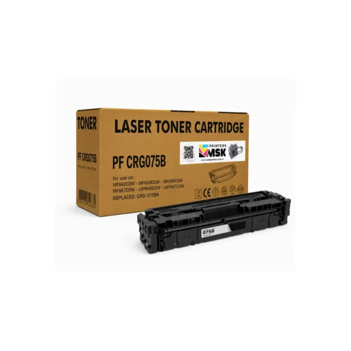 Canon CRG-075 Uyumlu Çipli Siyah Toner