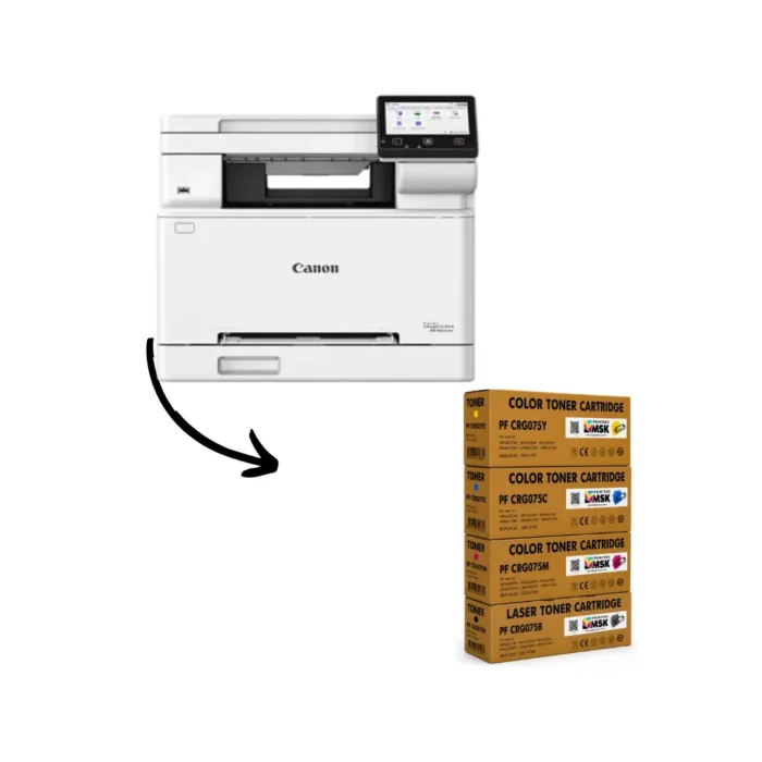 Canon i-SENSYS MF662Cdw Uyumlu Çipli Toner Seti
