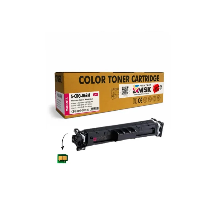 Canon CRG-069 Uyumlu Kırmızı Toner (Çipli)