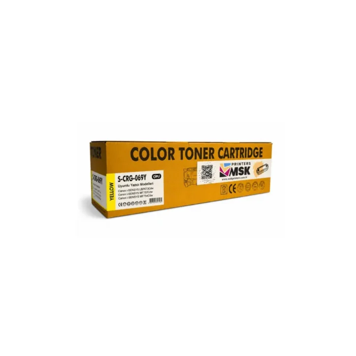 Canon CRG-069 Uyumlu Sarı Toner (Çipli)