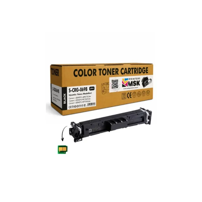Canon CRG-069 Uyumlu Siyah Toner (Çipli)