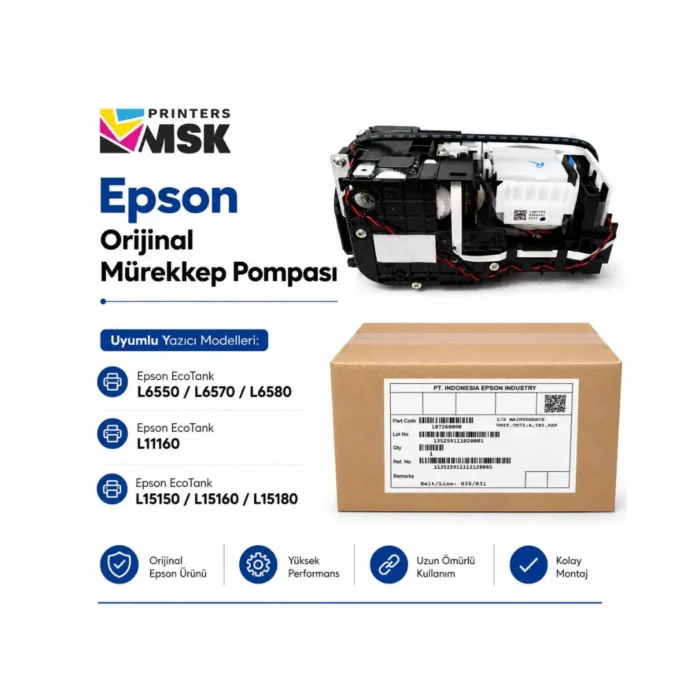 Epson Orjinal Mürekkep Pompası – EcoTank L15150 L6550 L6570 Serisi