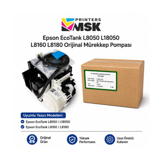 Epson Orjinal Mürekkep Pompası – EcoTank L8050 L18050 L8180 L8160