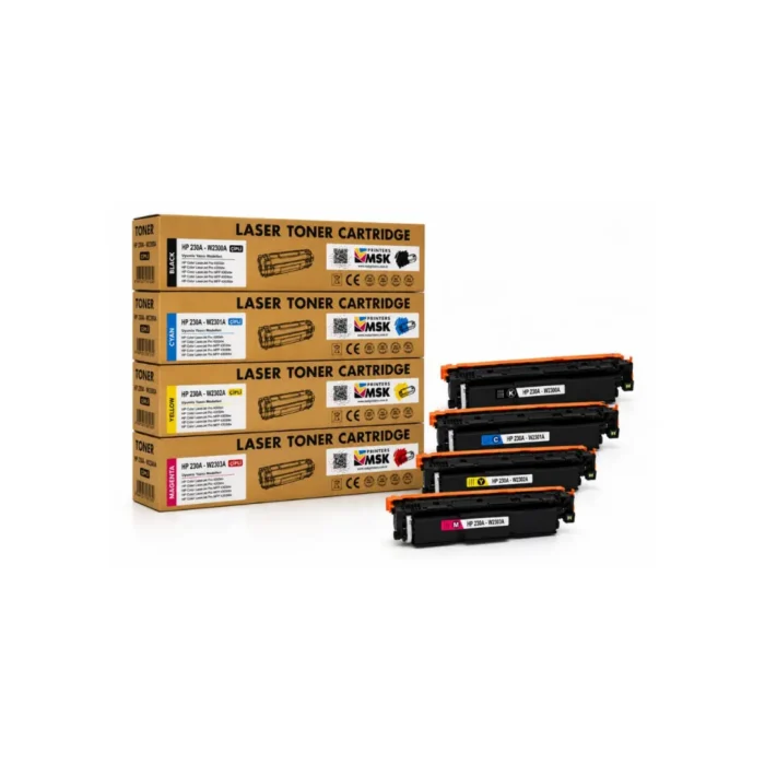 HP 230A Çipli Muadil Toner Seti (Tüm Renkler)