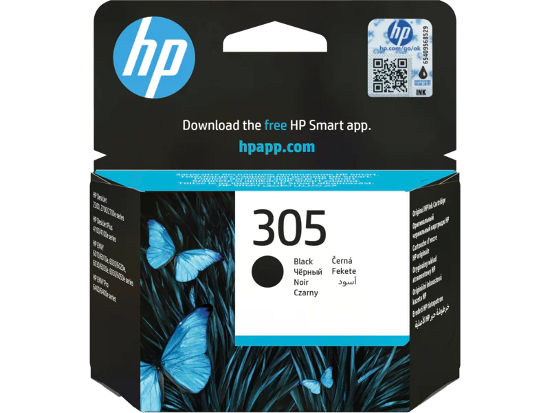 c08696912 HP 305 SİYAH MÜREKKEP KARTUŞU (3YM61AE) - Görsel 1