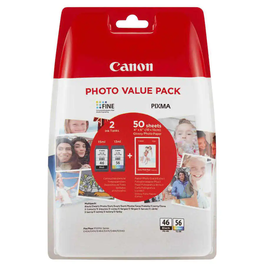 canon-pg-46cl-56-orijinal-photo-value-pack-32720-24-B CANON PG-46/CL-56 Multipack Mürekkep Kartuş - Görsel 1