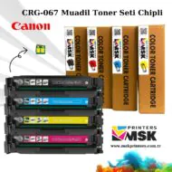 Canon CRG-067 Muadil Toner Seti Chipli msk printers