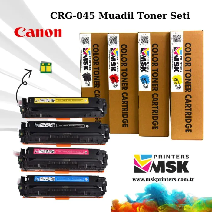 Canon CRG-067 Muadil Toner Seti Chipli msk printers