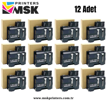 Canon G Serisi MC-G04 Uyumlu Atık Mürekkep Kutusu 12 Adet