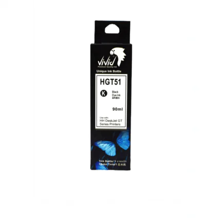 HP GT51XL Muadil Siyah Mürekkep- 90ml - VİVİD