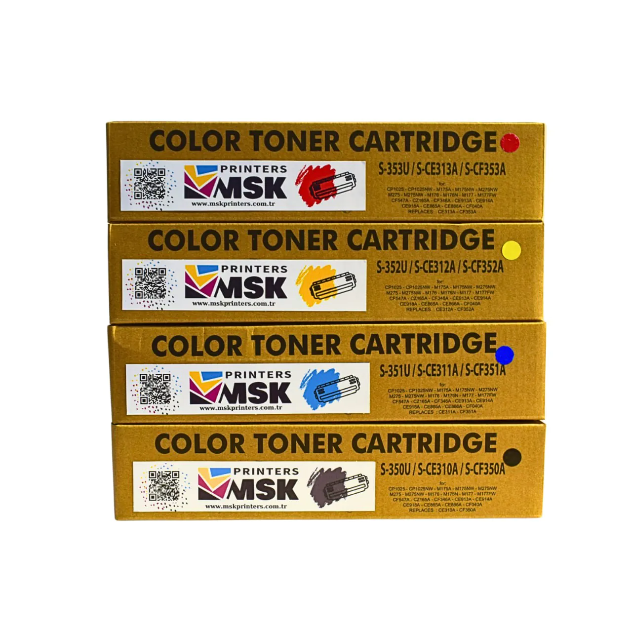 Hp 126A Renkli Çipli Muadil Toner Seti (2) Hp 126A Renkli Çipli Muadil Toner Seti