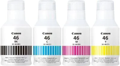 Canon GI-46 (C-M-Y-BK) Orjinal Mürekkep Seti (GX5040-GX6040-GX7040)