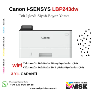 Canon i-SENSYS LBP243dw Mono Lazer Yazıcı