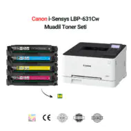 Canon i-Sensys LBP-631Cw Uyumlu Toner Seti Çipli