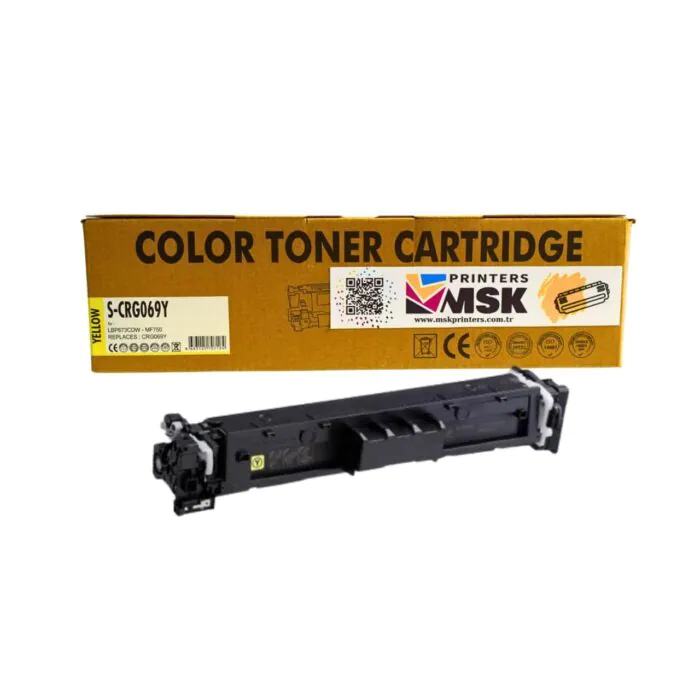 Canon CRG-069 Uyumlu Sarı Toner (Çipsiz)